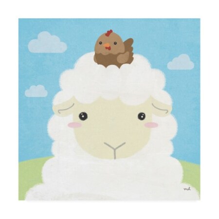 Trademark Fine Art Moira Hershey 'Barn Buddies III' Canvas Art, 18x18 WAP11670-C1818GG